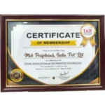TAIT Certificate of Membership April 2022-March 2023
